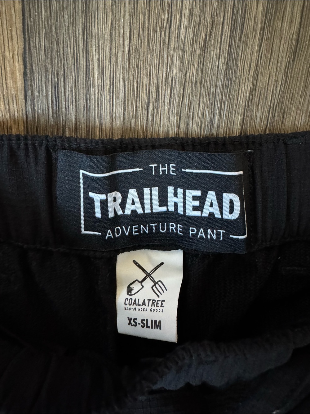 Coalatree The Trailhead Adventure Pant Unisex Black XS Slim Drawstring - Picture 2 of 10